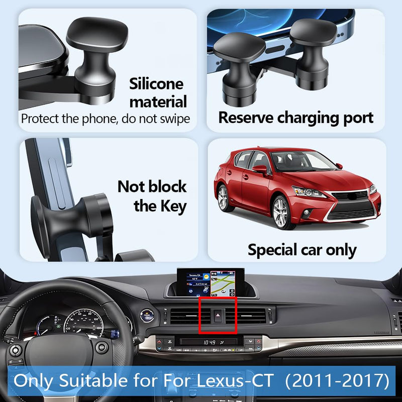 Car Phone Holder Mount for Lexus CT 200h 2011 2012 2013 2014 2015 2016 2017 Auto Accessories Navigation Bracket Interior Decoration Dash Board Mobile Cell Phone Mount