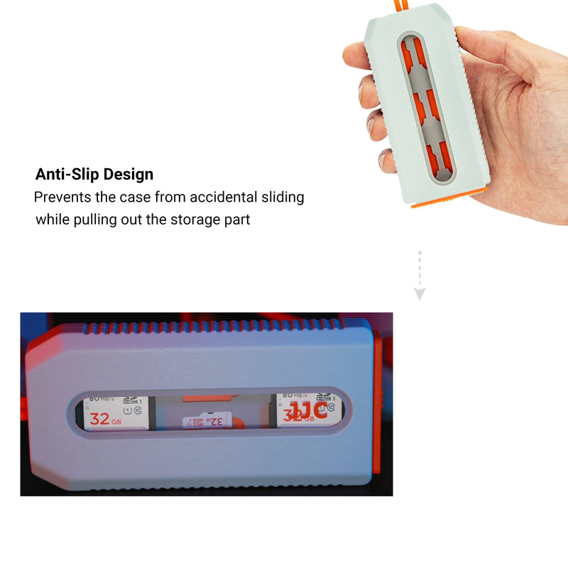 18 Slots Memory Card Case for 12 Micro SD Card and 6 SD Cards,Pop-up and Transparent Window Design, Micro SD/Micro SDHC/Micro SDXC TF Card Holder Organizer, SD/SDXC/SDHC Card Case Storage 18 Slots=12 Micro SD+6 SD Cards