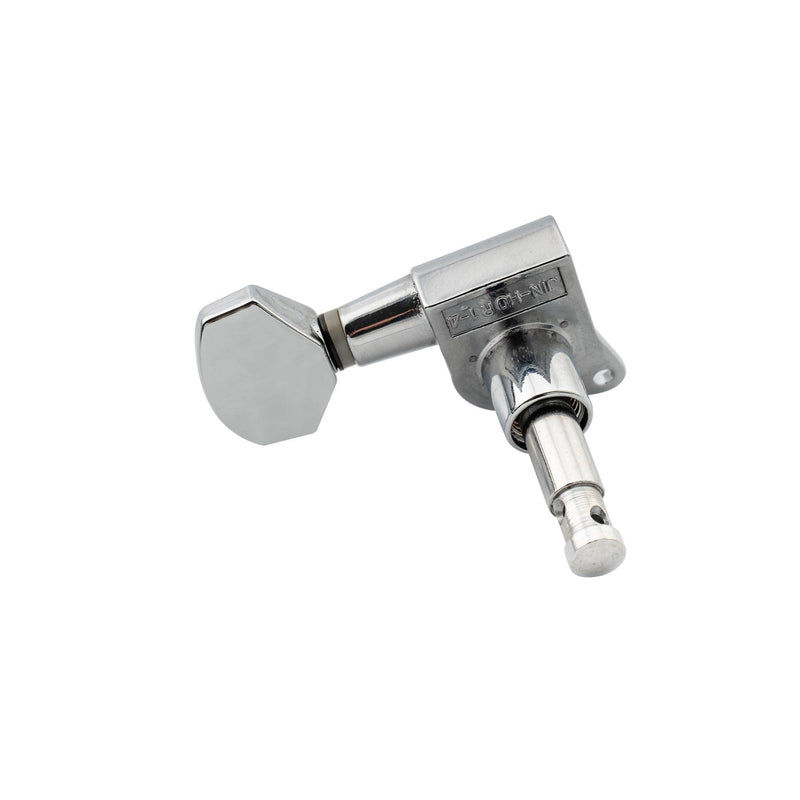 [AUSTRALIA] - Wilkinson WJN07 6 inline EZ-LOK Guitar Tuners Machine Heads 19:1 Ratio Tuning Pegs Keys for Fender Strat Stratocaster Tele Telecaster Electric Guitar, Chrome 