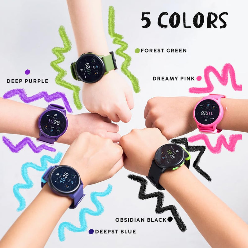 Cubitt Hero Gen 4 Smart Watch 1.27" IPS Display IP68 – Blue | Apple Find My & Android Find Hub, Heart Rate & SpO2 Monitoring, Sleep Tracking, Bluetooth 5.3, USB Charging