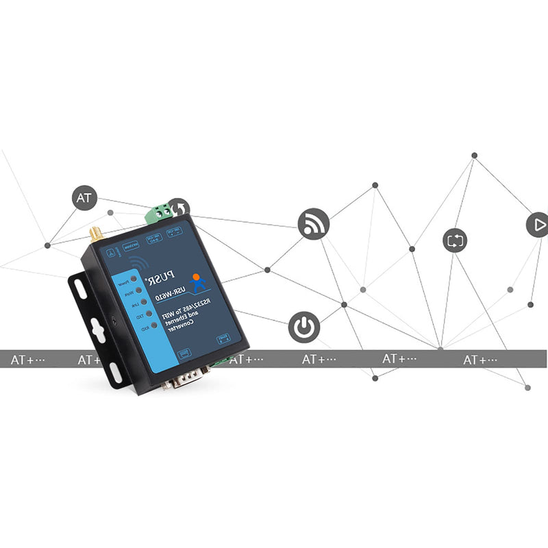 USR-W610 Ethernet Conversor RS232 RS485 Serial a WiFi Soporte Cliente TCP/Servidor TCP/Servidor UDP/UDP