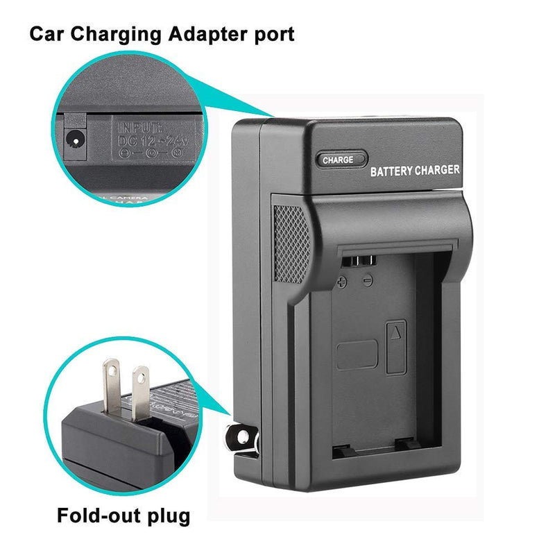 2 Pack NB-6L/NB-6LH Battery and Charger kit Compatible with Canon PowerShot SX540 HS, SX530 HS, SX520 HS, SX510 HS, SX500 HS, SX170 is,SX700 HS, SX710 HS,SX610 HS, SX600 HS, S120, D30, S90