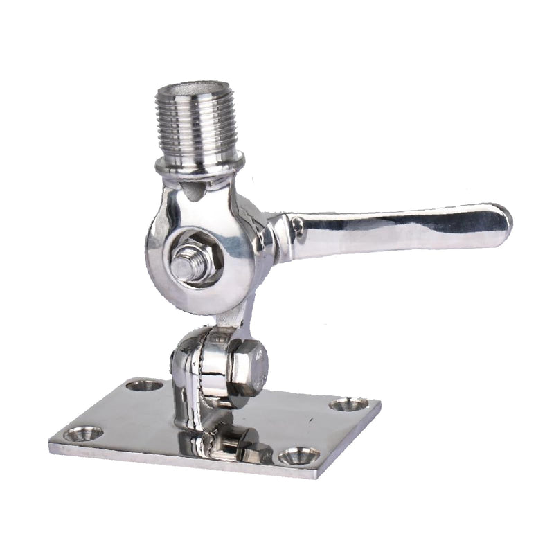 [AUSTRALIA] - NovelBee Marine VHF Antenna Mount,316 Stainless Steel Antenna Adjustable Base Bracket Holder for Boats 