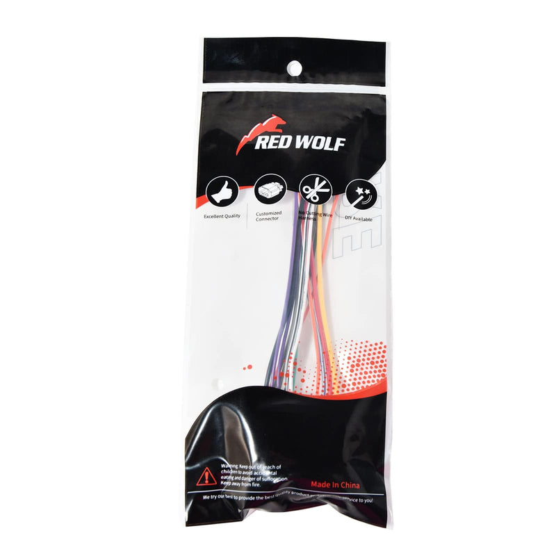 RED WOLF Radio Wiring Harness w/Antenna Adapter Compatible with Nissan 1998-2012 Frontier Pathfinder Titan, for Infiniti 1990-2008 G2/QX4 Install Aftermarket Stereo CD Receiver Cable Connector Kit