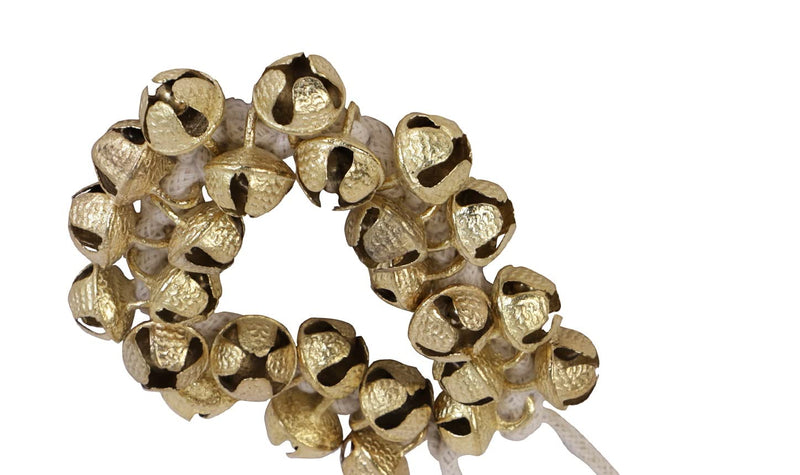 Indian Classical Kathak Ghungroo Pair 16 No. Big Bells Tied with Cotton Cord For Anklet Musical Instrument From India Dance Accessories (25-25) 25-25