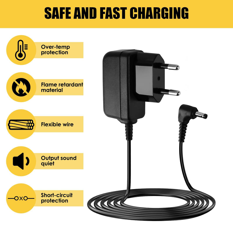 6 V Power Supply Charger for Omron Blood Pressure Monitor, AC Power Adapter Blood Pressure Monitors for Omron M7 M500 M700 M3 M5 Series, 1.4 m Replacement Power Supply Charging Cable Compatible with