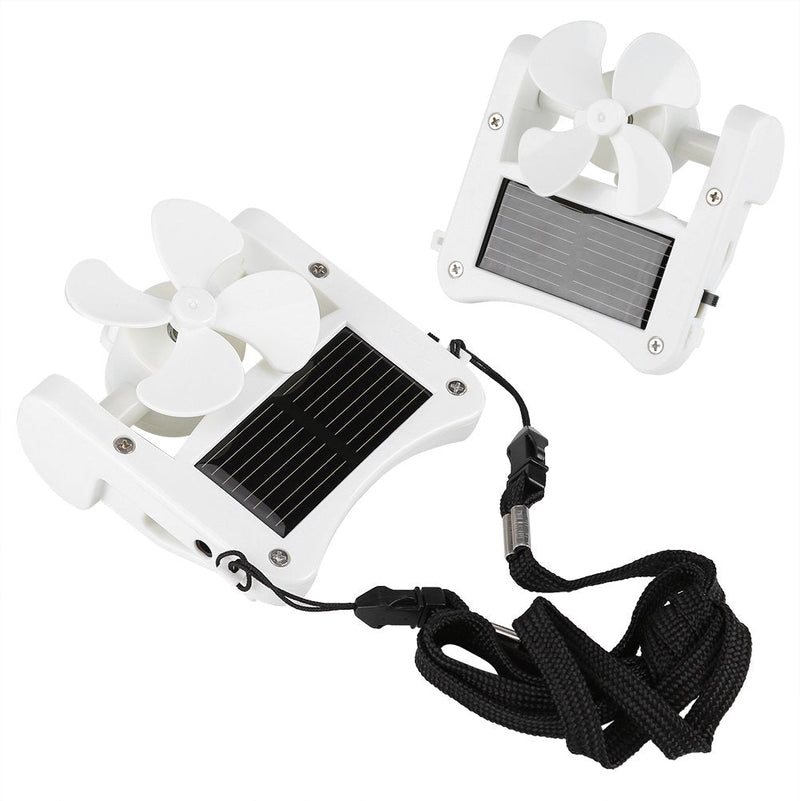 Yosoo Portable SolarFan, Solar PowerHat Clip on Mini Fan Pocket Clips Solar Hat Sport Fan USB Hanging Cooler for Indoor Ourdoor