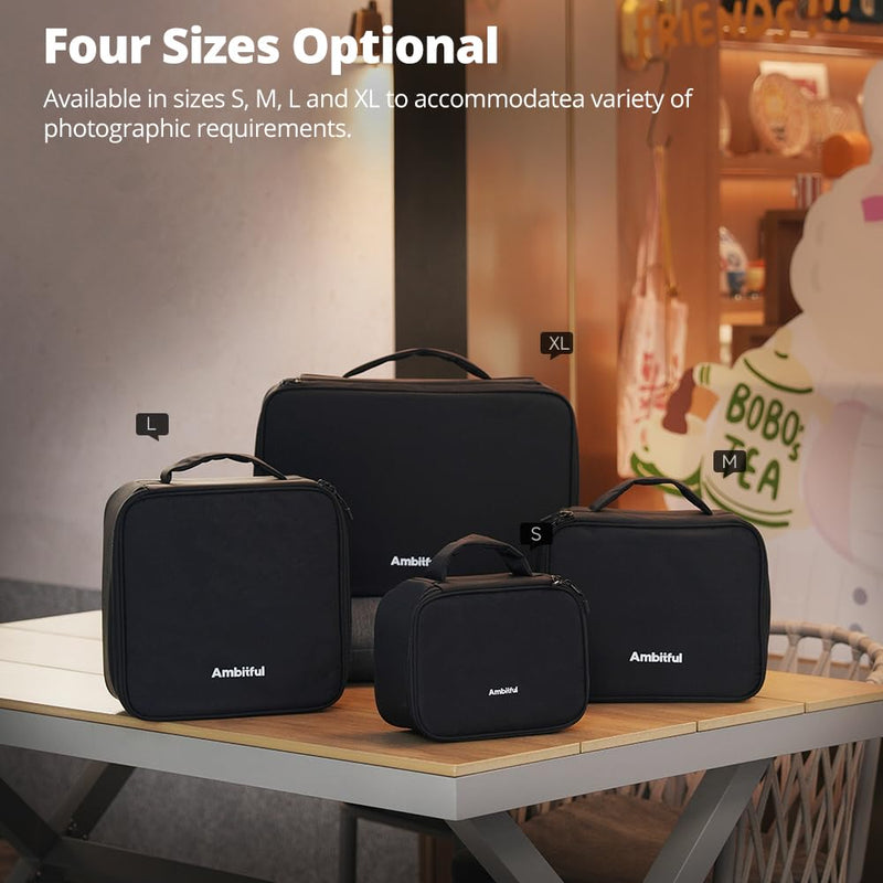 AMBITFUL Carrying Bag Zoom P7 for Photography Equipments with Large Capacity, Multi-functional Storage Case for Mini Drone and Other Accessories,with Thick Sponges | Large Capacity Bag with Shock Absorbing Thick Sponge and Inner Mesh Pockets to Safely ...