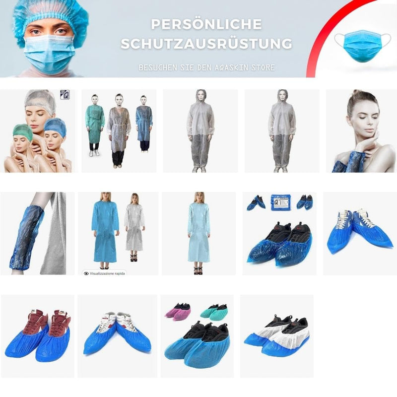 Disposable Head Hub TNT Model Plissè - Head & Hair Cover Caps - For Beauty Centers, SPA, Medical Centres, Restaurants, Cleaning, Quantity 100, White, Unit size 2-White