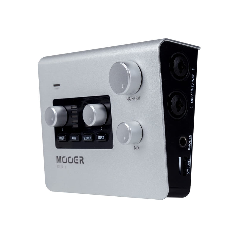 MOOER SteepⅡ Multi-platform Audio Interface for Professional Recording, MIDI in/out Stero Soud With 24bit/192 Khz Ports, Support App Software,(STEEP II) STEEP II
