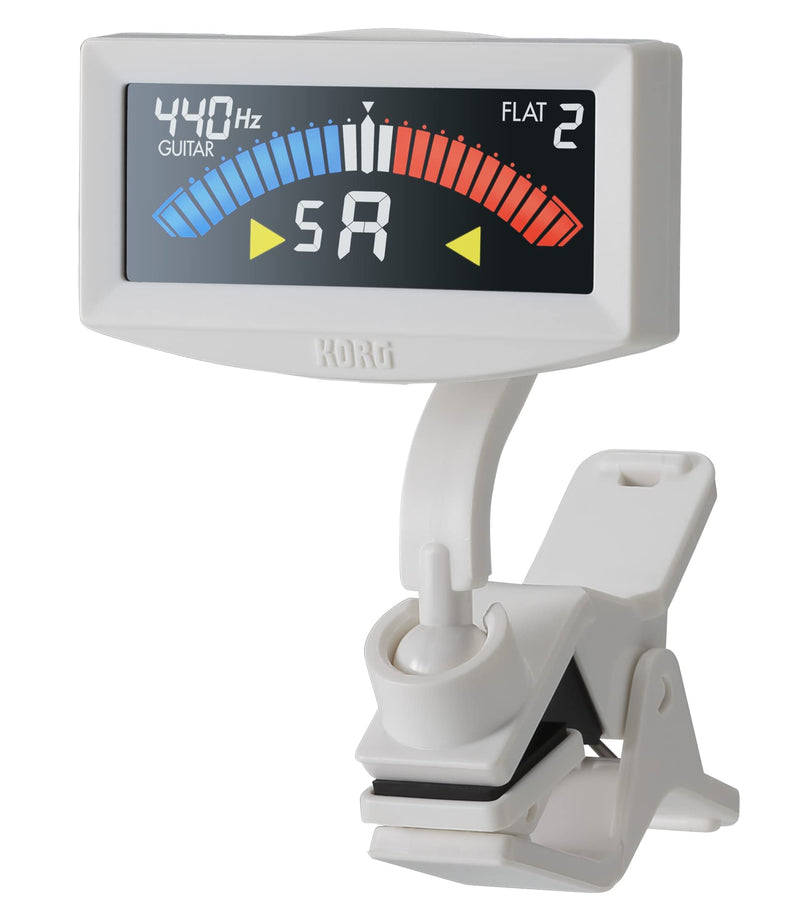 Korg PitchCrow Clip-On Guitar Tuner (AW-4G-WH) White Single