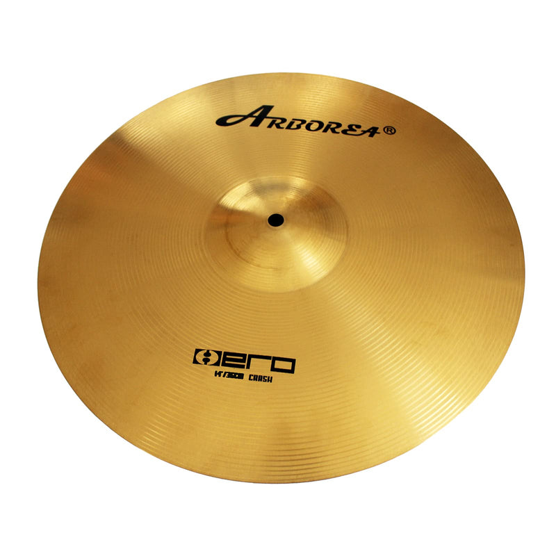 Arborea Brilliant Finish 14" Crash Cymbal Bright Sound Drum Practice Cymbal for Drum Set 14"Crash