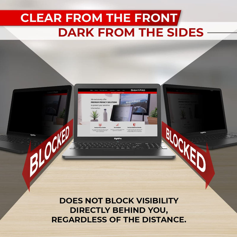 14 Inch 16:9 Laptop Privacy Screen Filter - Computer Monitor Privacy Shield and Anti-Glare Protector 14 Inch (Diagonal) - 16:9 Aspect Ratio
