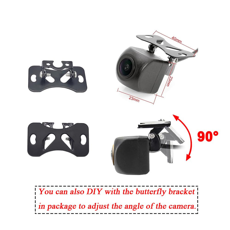AHD/CVBS Car Rear View Camera's Fisheye Lens Dynamic Trajectory Tracks Line Cable & Vehicle Camera for Nissan Tiida/Versa Hatchback/Grand Livina/Pulsar/Fairlady Z &170° Wide-angle Backup Camera