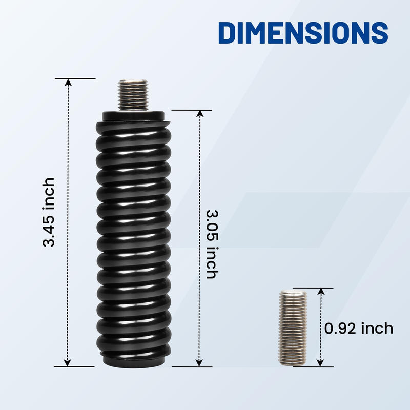 [AUSTRALIA] - Anina SS-3H CB Antenna Spring 305311SS Stainless Steel Heavy Duty Radio Antenna Base Mount for Vehicle Fit Mobile/in-Vehicle Used with CB Radio Antenna Up to 60" Long 3/8" x 24 Threads 