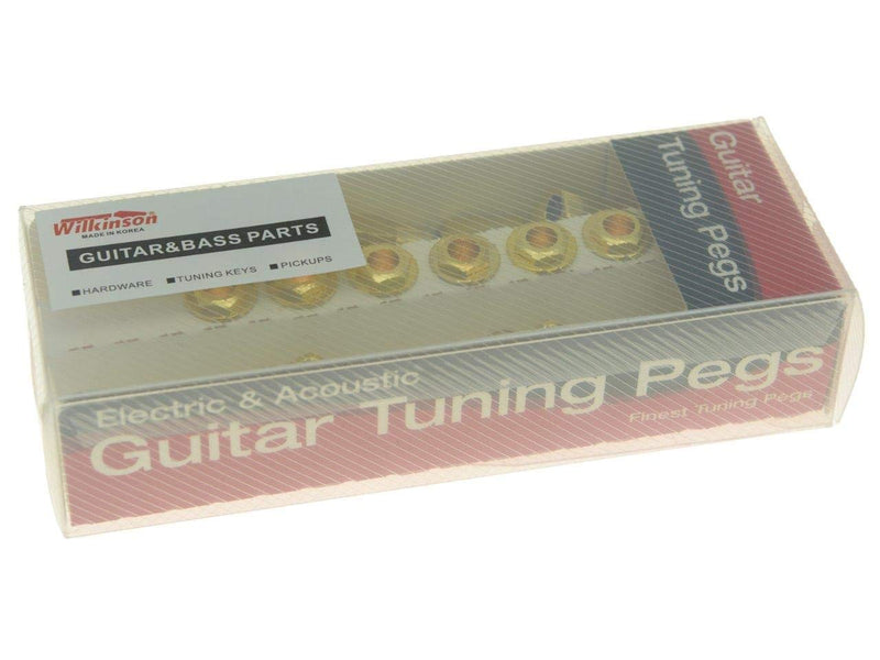 Wilkinson 3x3 Gold E-Z Post Guitar Tuners E-Z Post Guitar Tuning Keys Pegs Machine Heads with Tulip Buttons