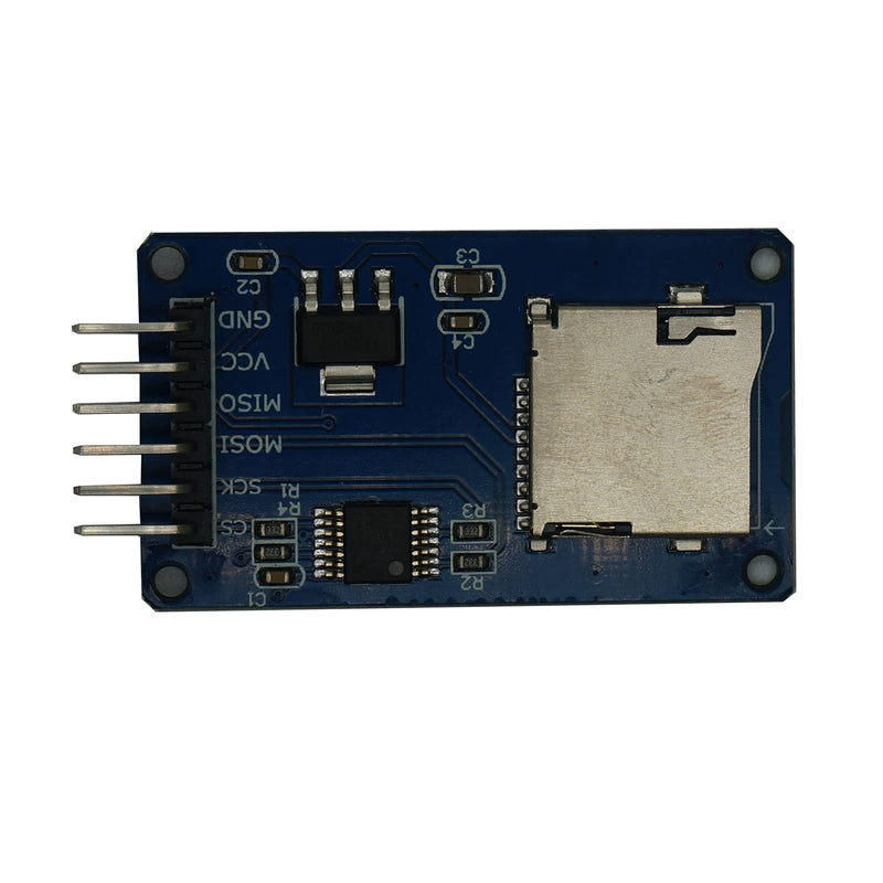 Ganbaremarket Micro SD TF Card Module 6 Pin SPI Interface Driver Module with Level Conversion Chip