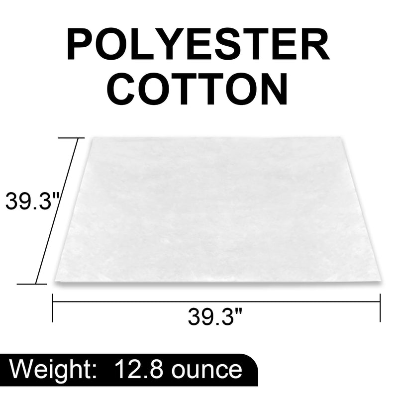 1 Piece of 100cm x 100cm Polyester Fiber Speaker Soundproofing Foam,12.8 oz, Suitable for Speaker Repairs, Replacements, and DIY Speakers,Used to Fill and sew Cloth Pockets, MATS and Crafts