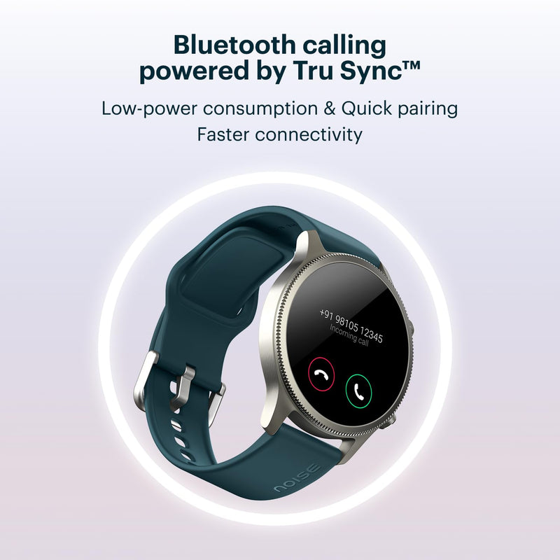 Noise Halo Premium Metallic Smartwatch, 1.43" AMOLED Display, 7 Day Battery, BT Calling (Make/Answer), Dust & Water Resistant, 100+ Sport Modes, NoiseFit App Supprt, 1 Year Warranty Vintage Brown