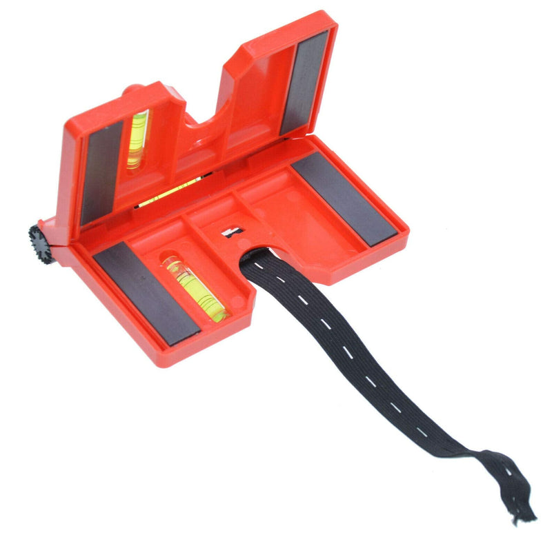 Aqbau® Corner Spirit Level Post Spirit Level with Magnet - Plastic Post Spirit Level - Adjustable Angle Spirit Level Post Angle Spirit Level for Pipe Installation Precision