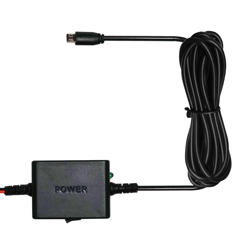 Cobra 2.5A DIY Hardwire Kit Designed for Cobra and Drive HD Products | OBDII Port to Micro-USB, 15ft Cable, Intelligent Power Management, Enables Parking Mode and Motion Detection Feature OBD-II Power Adapter