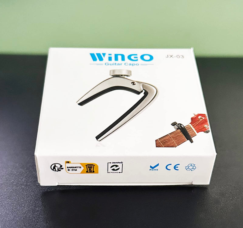 WINGO Guitar Capo Pro-Perfect Tension Capotraste -Black black acoustic