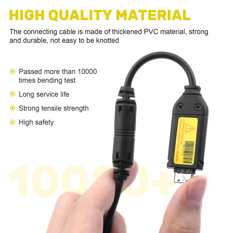 Digital Camera Charger Compatible with Samsung Digital Camera PL120, PL100, PL101, PL121, PL150, PL170, PL20, PL210, PL50, SL102, SH100, Replacement for SUC-3 SUC-5 SUC-7 Data & Charge Cable
