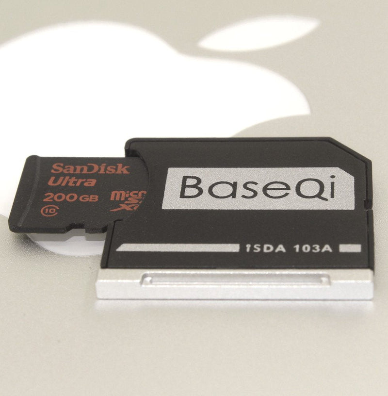 BASEQI Aluminum microSD Adapter for MacBook Air 13" and MacBook Pro 13"/15" (Non-Retina) Models