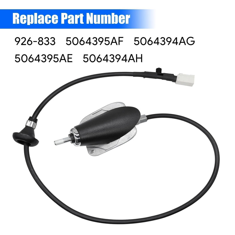 [AUSTRALIA] - Radio Antenna Base Assembly Cable with Adapter Cover Compatible with Dodge Ram 1500 2500 3500 4500 5500 2009-2021 Replace ‎5064394AG 5064395AE 5064394AH 