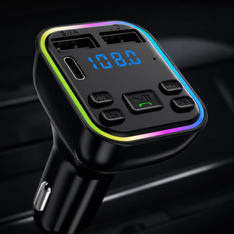 1pc Car Mp3 Player Wireless Transmitter USB Fast Charging Mobile Phone