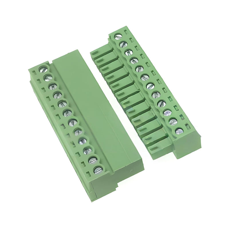 Willwewon Set of 5 12 Pin 2EDGRK 5.08 mm Pitch Pluggable PCB Screw Terminal Connector for Socket Panel Mount 12-pin (5 sets)