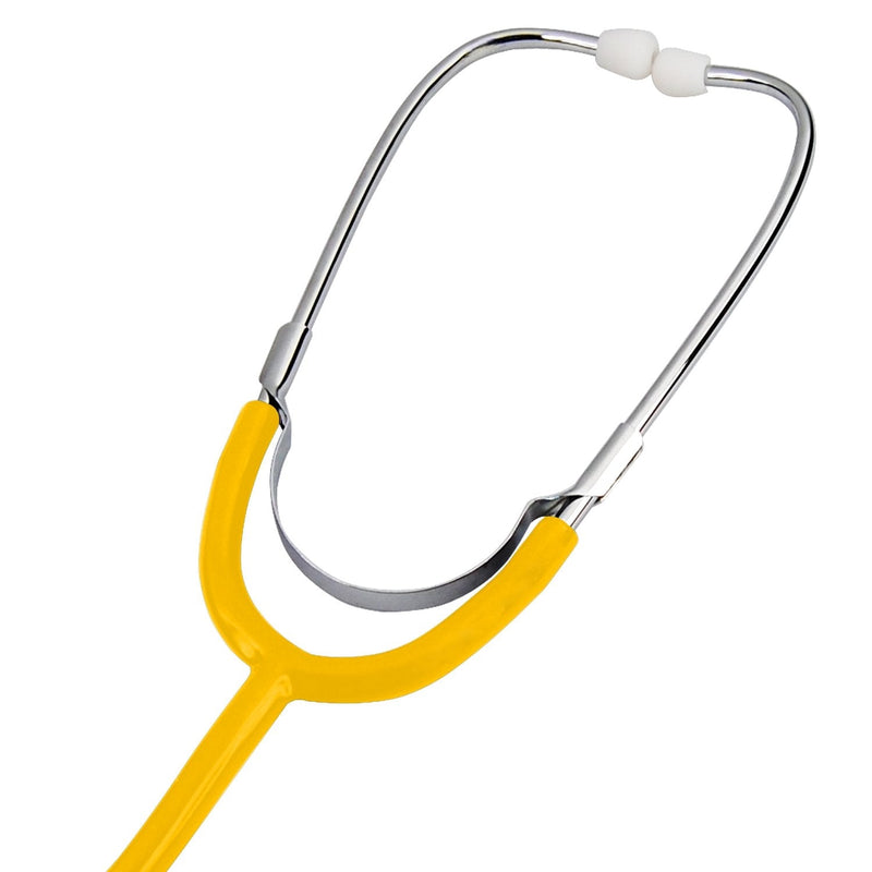 TRIXES Double Dual Headed Stethoscope for Nurses Vets Students Home Healthcare (Yellow) yellow