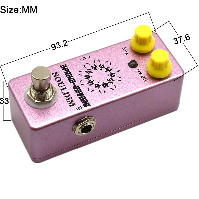 [AUSTRALIA] - SPRING REVERB Mini Single Guitar Effect Pedal True Bypass Pedal for Electric Bass Guitar 