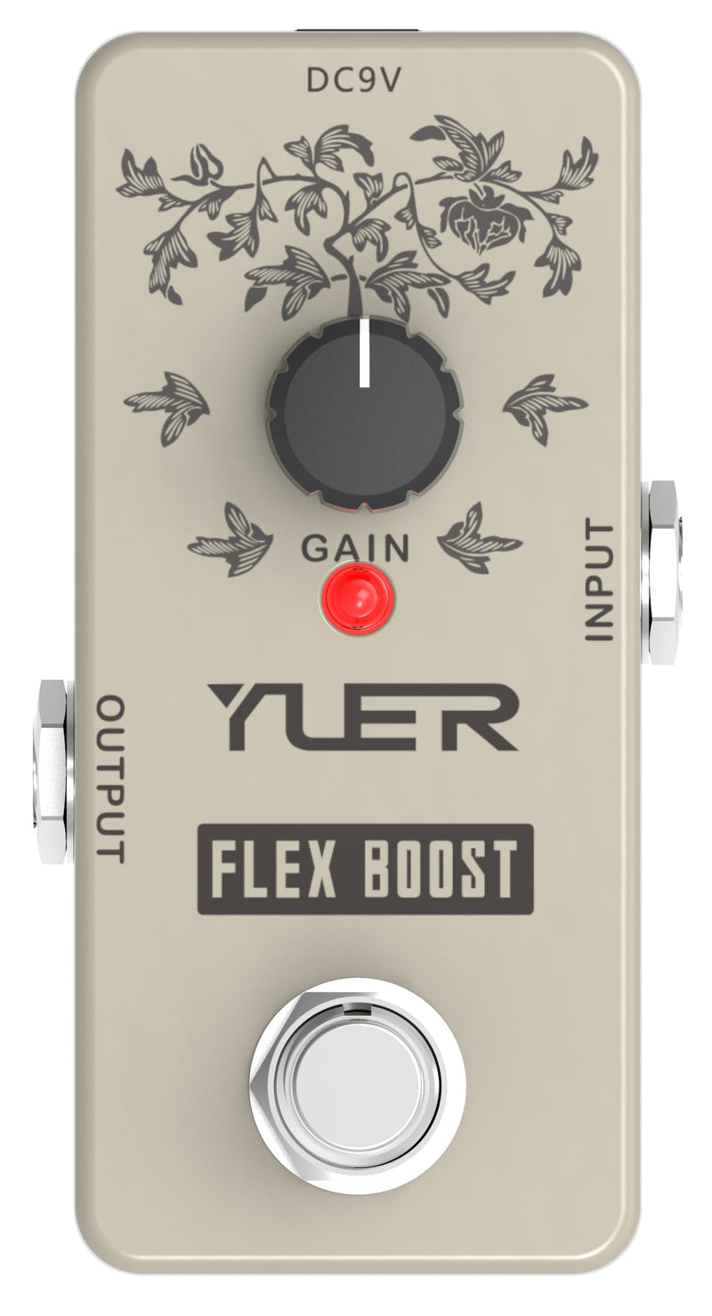Flex Boost, Guitar Effects Pedal, Mini Single Type, True Bypass, DC 9V, for Electric Guitar and Bass