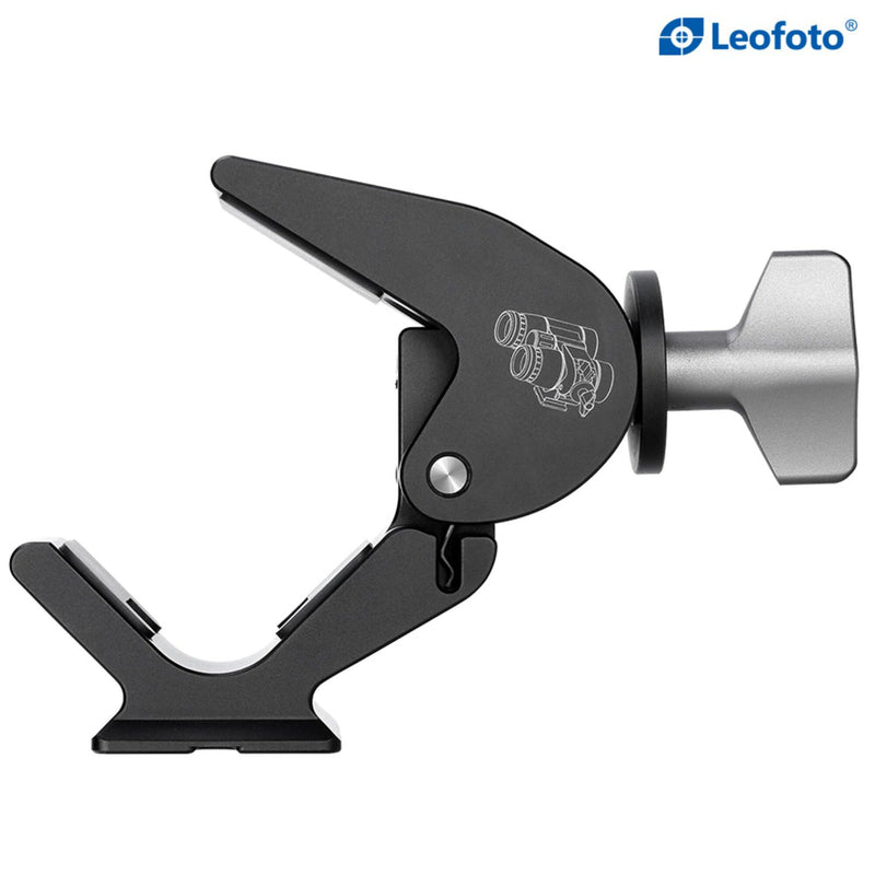 Leofoto BC-02 Binocular Adapter, for Diameter 28-60mm Binocular, 1/4" and 3/8" Mounting Thread, Arca Compatible