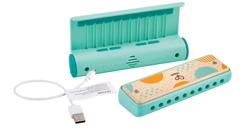 [AUSTRALIA] - Hape Learn with Lights Harmonica | USB Charging Capabilities | Leaning and Band Mode | Musical Instrument 