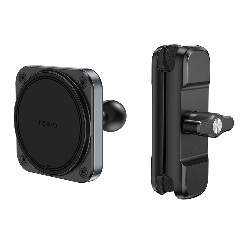 1Zero MagSafe Phone Mount with 80mm Arm, Dual 20mm Sockets, No Base | Dual 20MM (0.787") Socket Ends fit MagSafe iPhone 12-17 Pro Max; Replacement Magnetic Holder and Arm Only, No Base Magnetic Holder with Arm