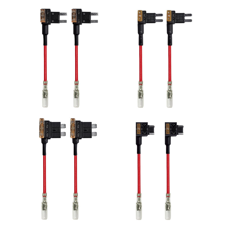 WOLFBOX USB C ACC Hardwire Kit for G840S/G900/G850/G930/G840H/i05/i07/i17,not Suitable for G890/D07, Hard Wire Car Charger Cable Kit 12V- 24V to 5V for Dash Cameras with Battery Drain Protection Upgraded Double-4 fuses