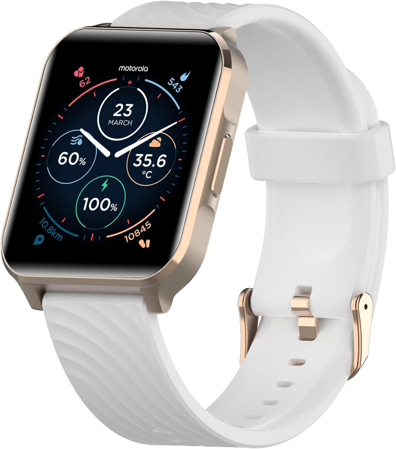 Motorola Moto Watch 70 - Health and Fitness Bluetooth Smartwatch for Every Day Wear, Advanced Health Features, Up to 10 Days Battery Life - Compatible with Android and iOS - Rose Gold