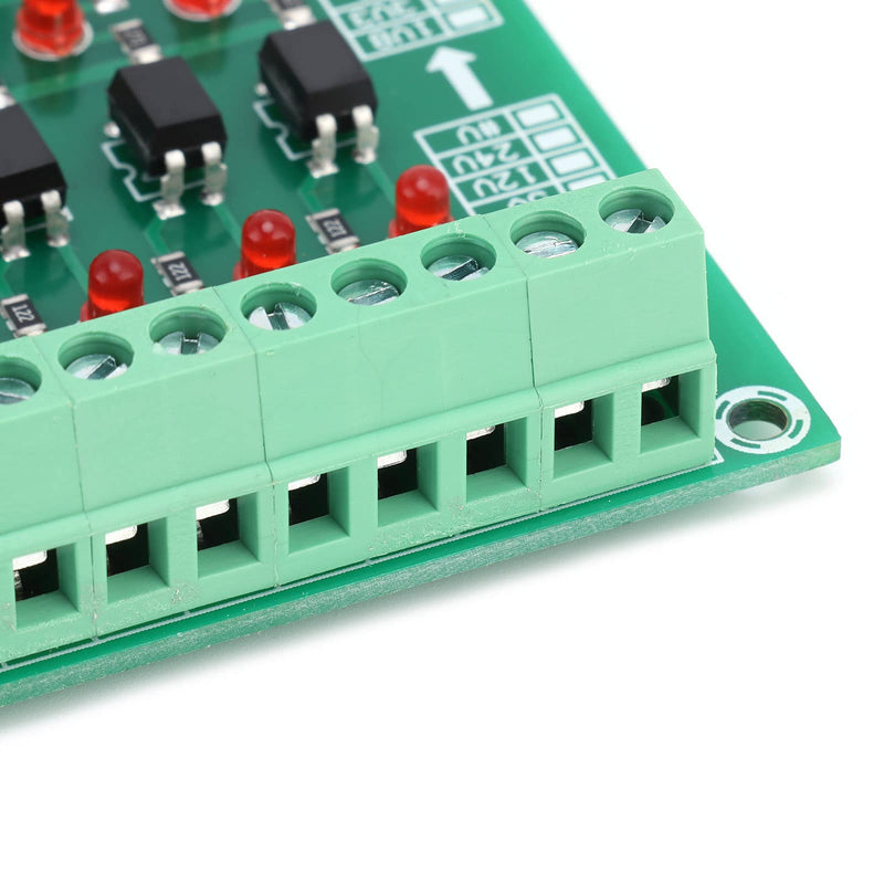 8 Channel Optocoupler, 12V to 3.3V Simple Operation Isolator Module for Single Chip Microcomputer Signal Isolation