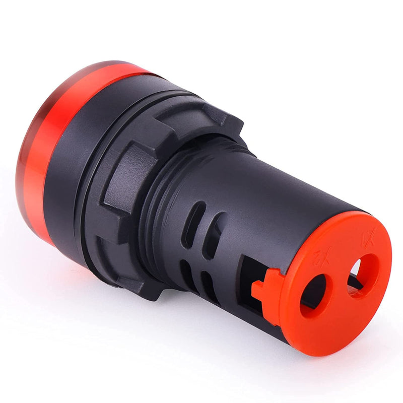 GTIWUNG Pack of 10 AC DC 24 V Energy-Saving LED Indicator Signal Light, LED Indicator Light, Control Light, 22 mm Thread