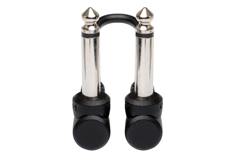 Hosa CFS-606 Molded Right-angle to Same Guitar Patch Cable, 6 Inches, 6 pieces 6 inch (6 pack)