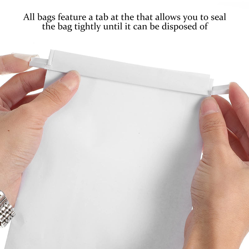 ROSENICE Pack of 25 Crushing Bags for Vomiting and Nausea (White)