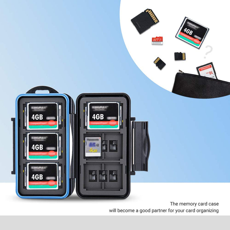 36 Slots SD Card Case Micro SD Card Case CF Card Holder Memory Card Holder Storage for 18 Micro SD Card, 12 SD SDXC SDHC Card, 6 CF Card