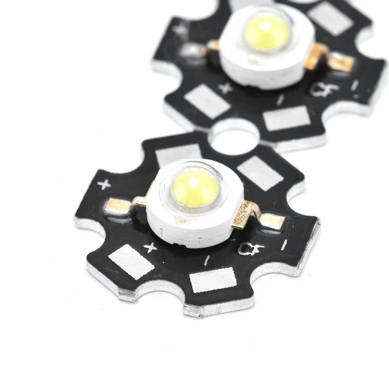 Pack of 10 Lamp Beads, Diode Chips, 3 V LED Chip Bulb, 6500 K Integrated Chip Light Source, SMD Lamp Chip Bulb for Ceiling Light, Downlight, DIY Lighting White Light 1W