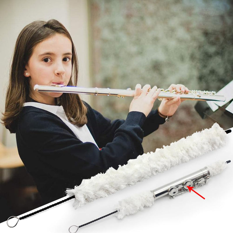 [AUSTRALIA] - Flute Cleaning Kit Flute Cotton Cleaning Brush Swab for Flute Repair and Cleaning 