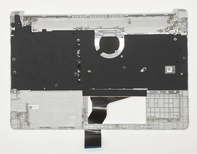 Palmrest with Backlit Keyboard for HP 15T-DY 15-DY 15-EF 15s-eq | Upper Case Top Cover Replacement,Backlit Keyboard,Natural Silver,P/N M17185-001 M17185-001 with Backlit Keyboard