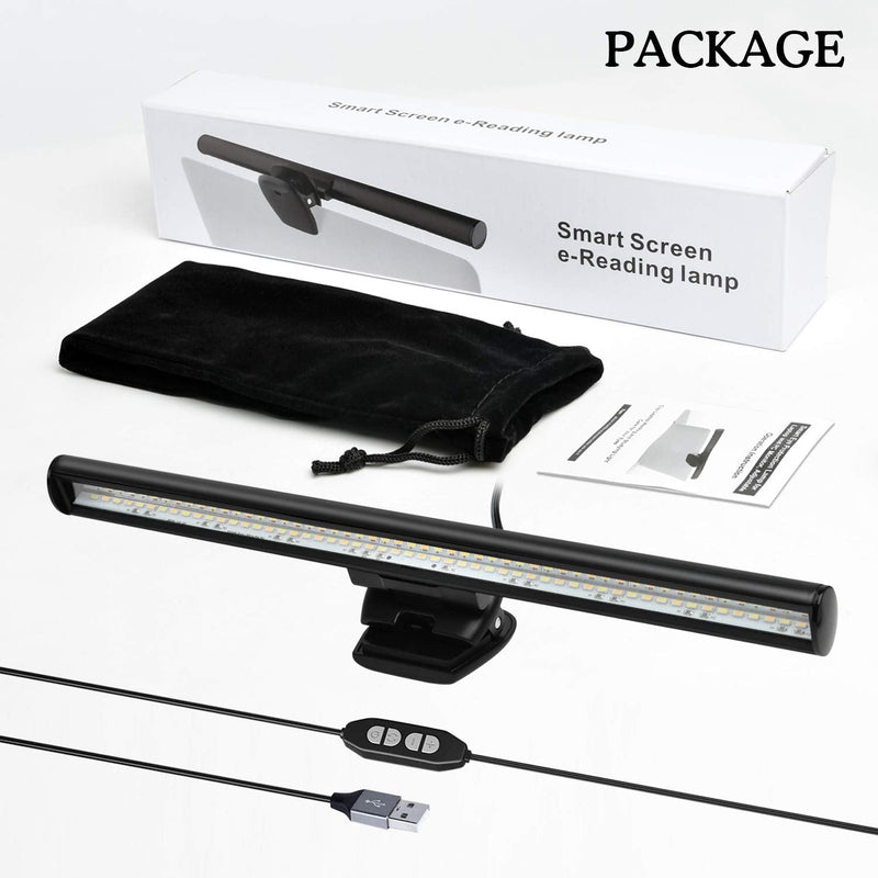 Monitor Light, Screen Light Bar Computer e-Reading LED Task Lamp, 3 Color Modes Light Bar, 10 Brightness, USB Powered Monitor Lamp