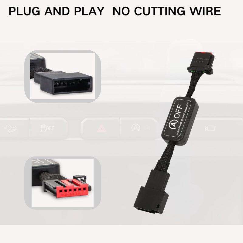 Auto Start Stop Eliminator Compatible with F'ord F-150 2015-2020 F-150 Raptor 2017,Easy Install Autostop Eliminator/Disable/Delete/Disabler Accessories