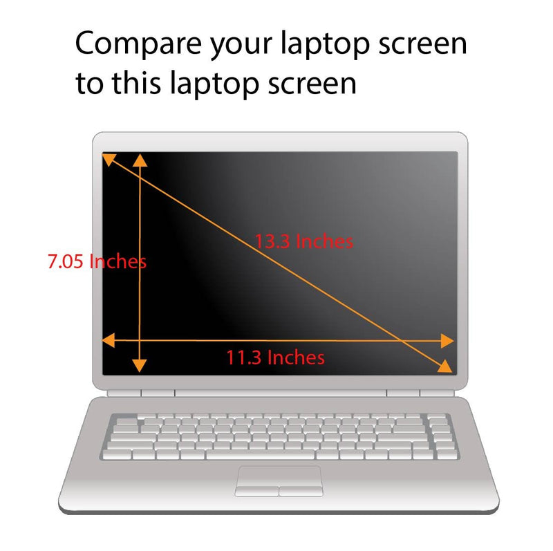 Anti Blue Light Screen Protector (3 Pack) for 13.3 Inches Laptop. Filter Out Blue Light That Relieve Computer Eye Strain and Help You Sleep Better